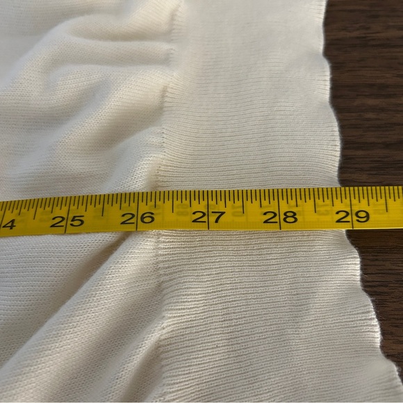 ❤️ Hugo Boss Men's Off-White Wool Blend Mock/Crewneck Sweater L - Picture 7 of 8